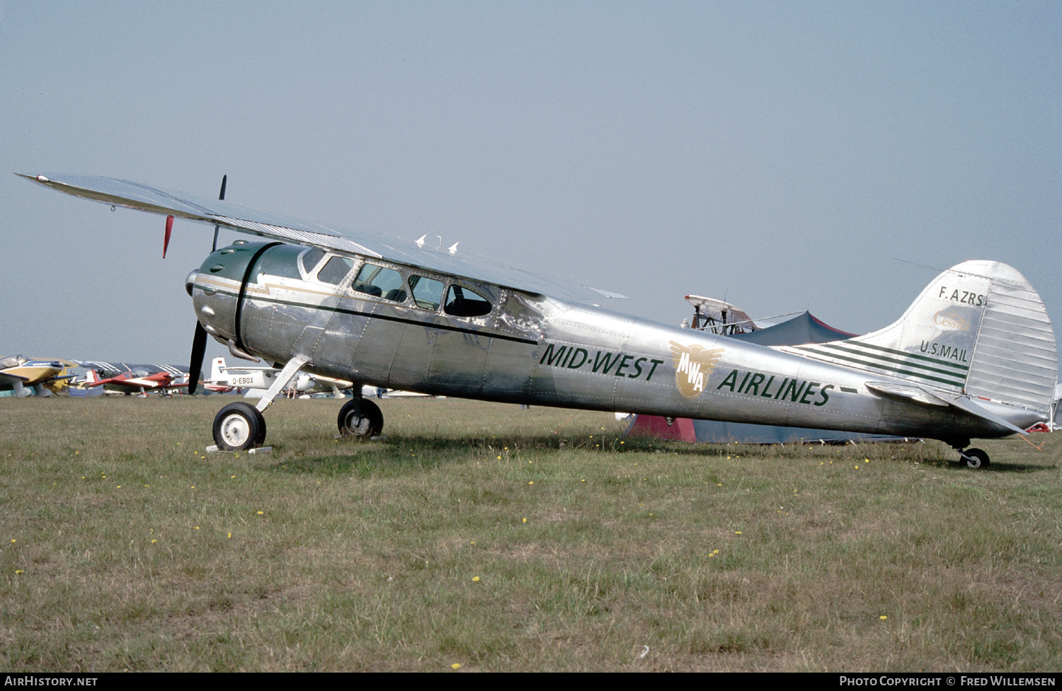 Aircraft Photo of F-AZRS | Cessna 195B | Mid-West Airlines - MWA | AirHistory.net #242621