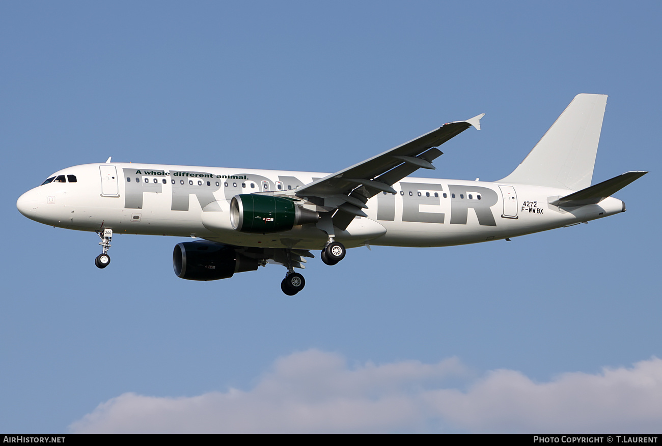 Aircraft Photo of F-WWBX | Airbus A320-214 | Frontier Airlines | AirHistory.net #242633
