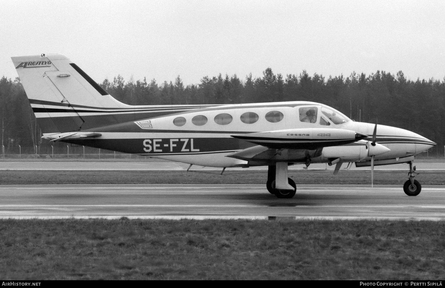 Aircraft Photo of SE-FZL | Cessna 414 | Arosflyg | AirHistory.net #242645