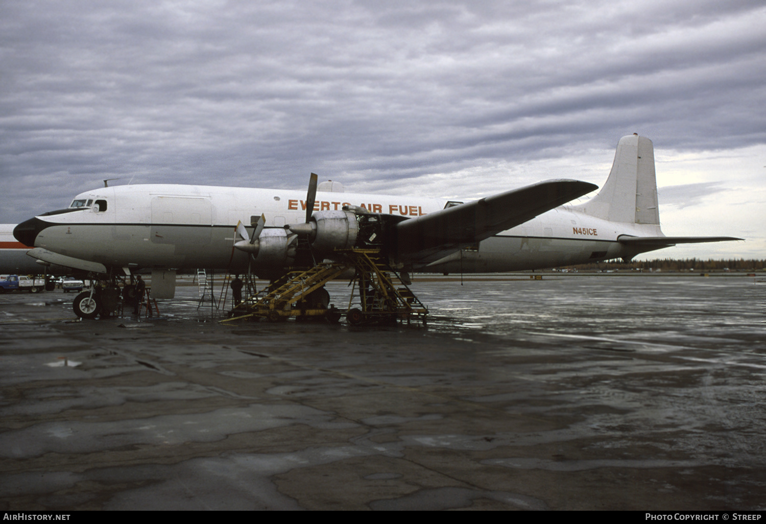 Aircraft Photo of N451CE | Douglas C-118B Liftmaster (DC-6A) | Everts Air Fuel | AirHistory.net #242650