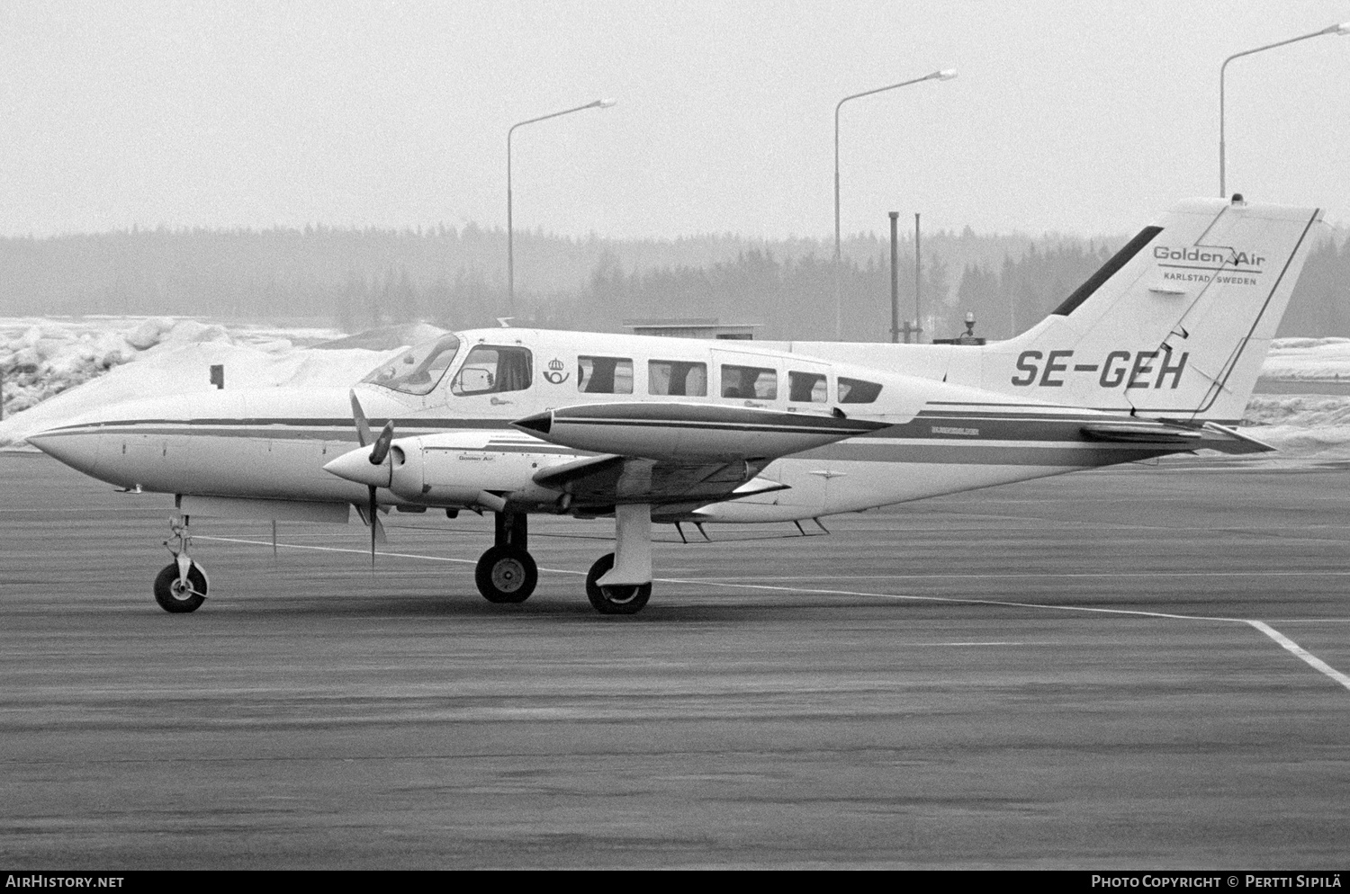 Aircraft Photo of SE-GEH | Cessna 402B Businessliner | Golden Air | AirHistory.net #242716