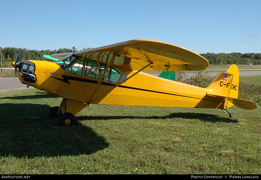 Aircraft Photo of C-FOWC | Piper J-3C-65 Cub | AirHistory.net #242805