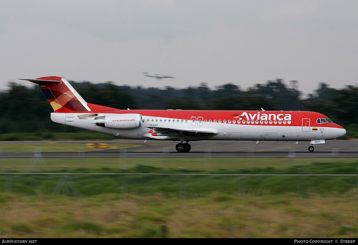 Aircraft Photo of HK-4431 | Fokker 100 (F28-0100) | Avianca | AirHistory.net #242812