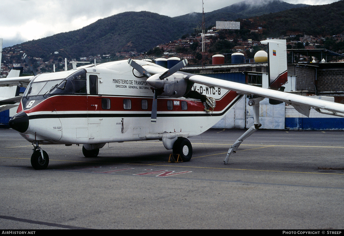 Aircraft Photo of YV-O-MTC-8 | Short SC.7 Skyvan 3-100 | Ministerio de Transporte y Comunicaciones | AirHistory.net #242876