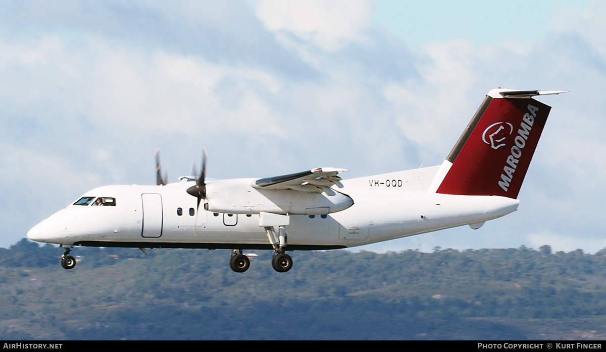Aircraft Photo of VH-QQD | De Havilland Canada DHC-8-102 Dash 8 | Maroomba Airlines | AirHistory.net #242905