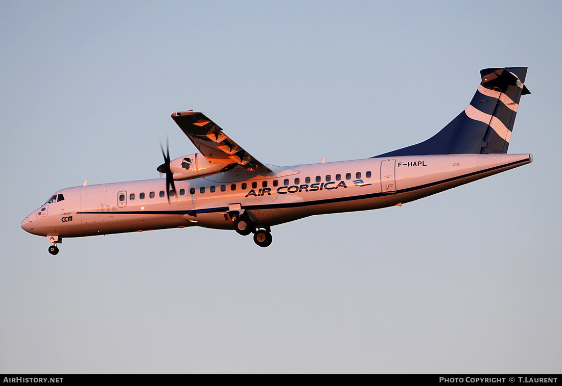 Aircraft Photo of F-HAPL | ATR ATR-72-500 (ATR-72-212A) | Air Corsica | AirHistory.net #242929