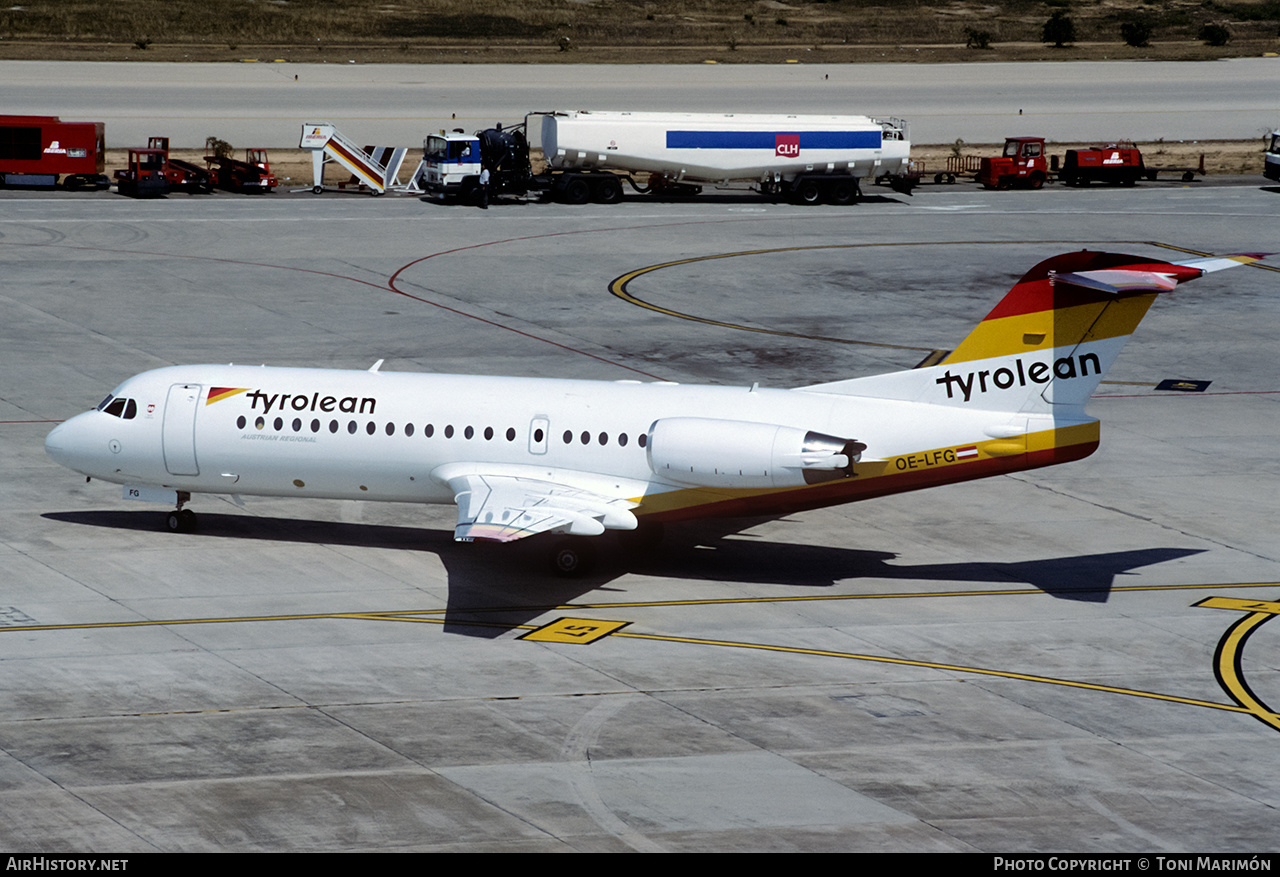 Aircraft Photo of OE-LFG | Fokker 70 (F28-0070) | Tyrolean Airways | AirHistory.net #242937