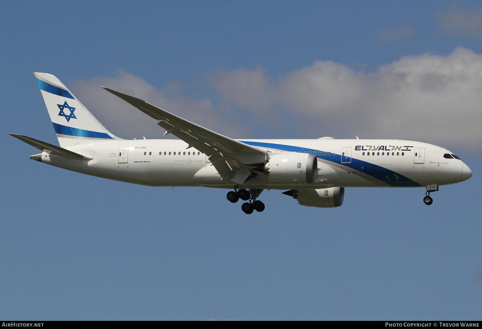 Aircraft Photo of 4X-ERC | Boeing 787-8 Dreamliner | El Al Israel Airlines | AirHistory.net #242971