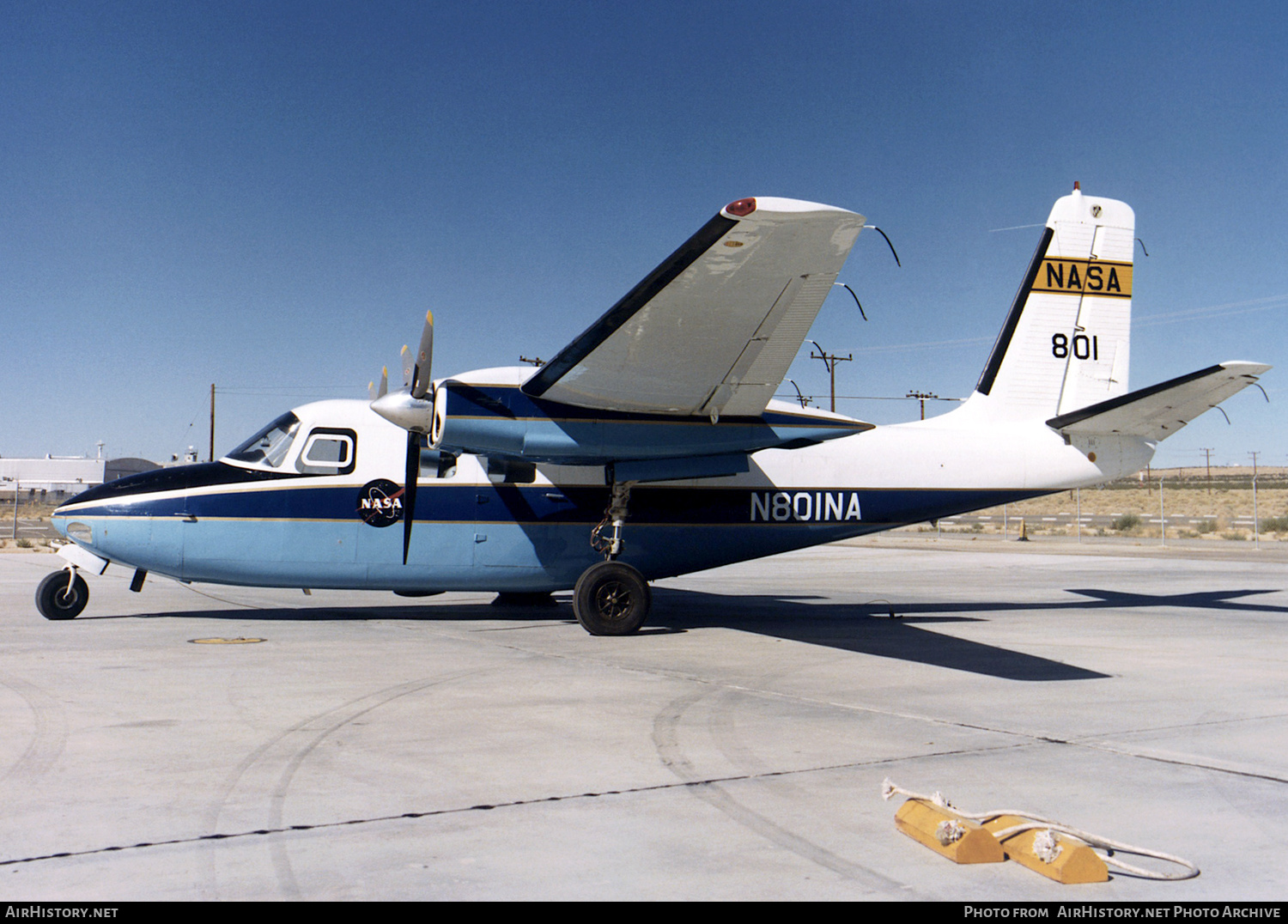 Aircraft Photo of N801NA / NASA 801 | Aero Commander 680F(P) Commander | NASA - National Aeronautics and Space Administration | AirHistory.net #243044