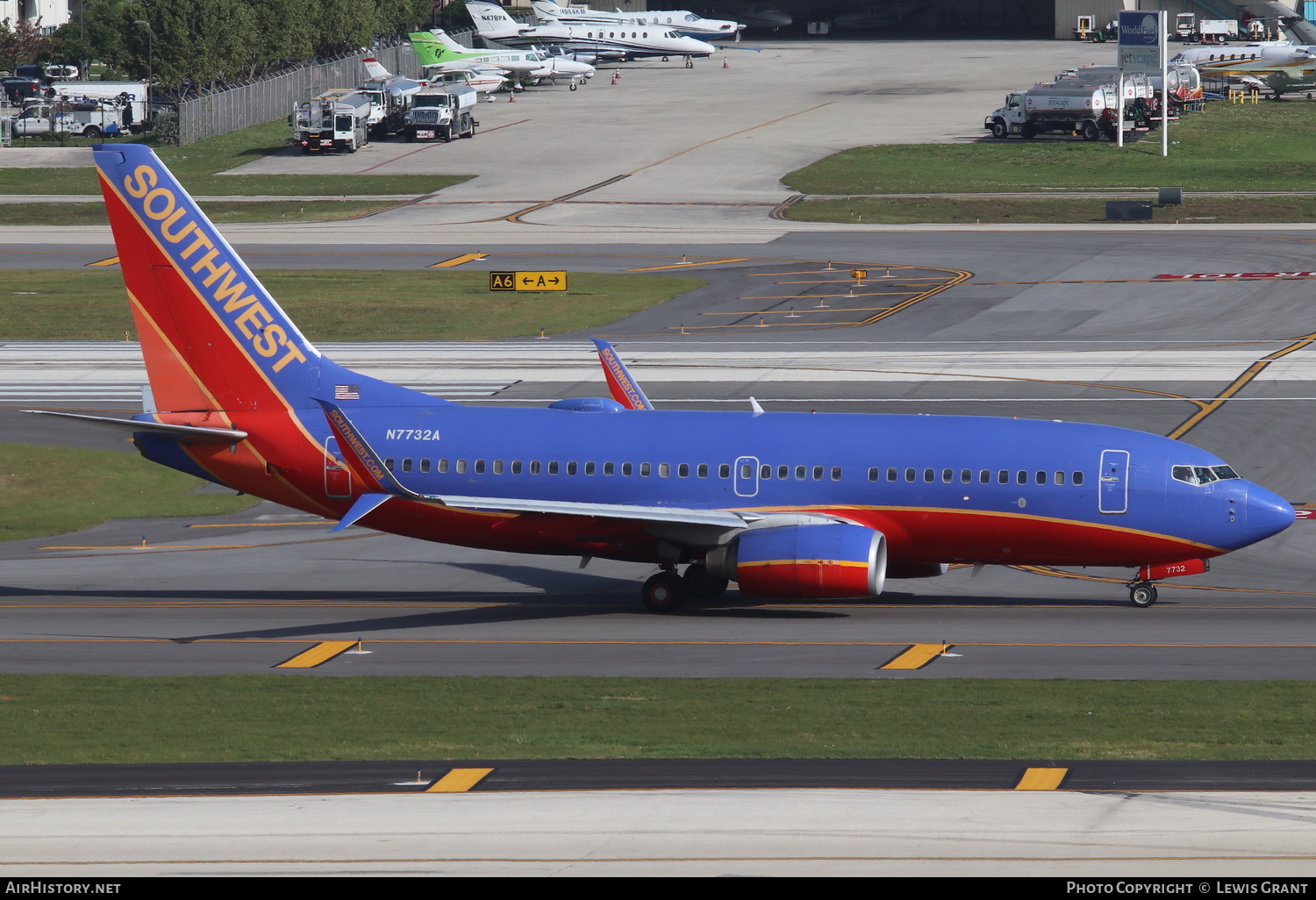 Aircraft Photo of N7732A | Boeing 737-7BD | Southwest Airlines | AirHistory.net #243064
