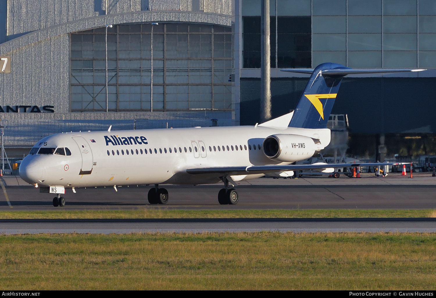 Aircraft Photo of VH-XWS | Fokker 100 (F28-0100) | Alliance Airlines | AirHistory.net #243255
