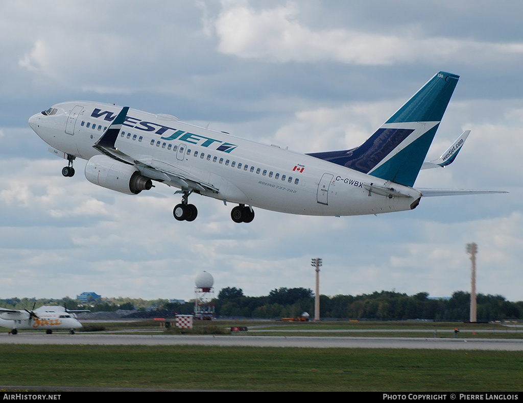 Aircraft Photo of C-GWBX | Boeing 737-7CT | WestJet | AirHistory.net #243256