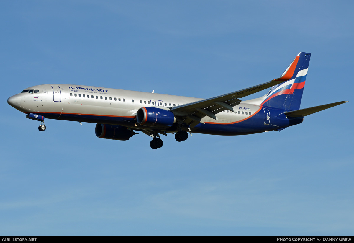 Aircraft Photo of VQ-BWB | Boeing 737-8LJ | Aeroflot - Russian Airlines | AirHistory.net #243259