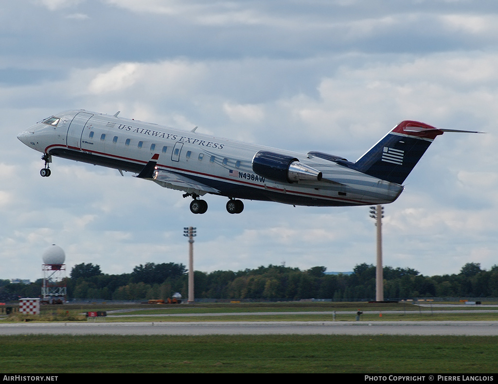 Aircraft Photo of N438AW | Bombardier CRJ-200LR (CL-600-2B19) | US Airways Express | AirHistory.net #243265