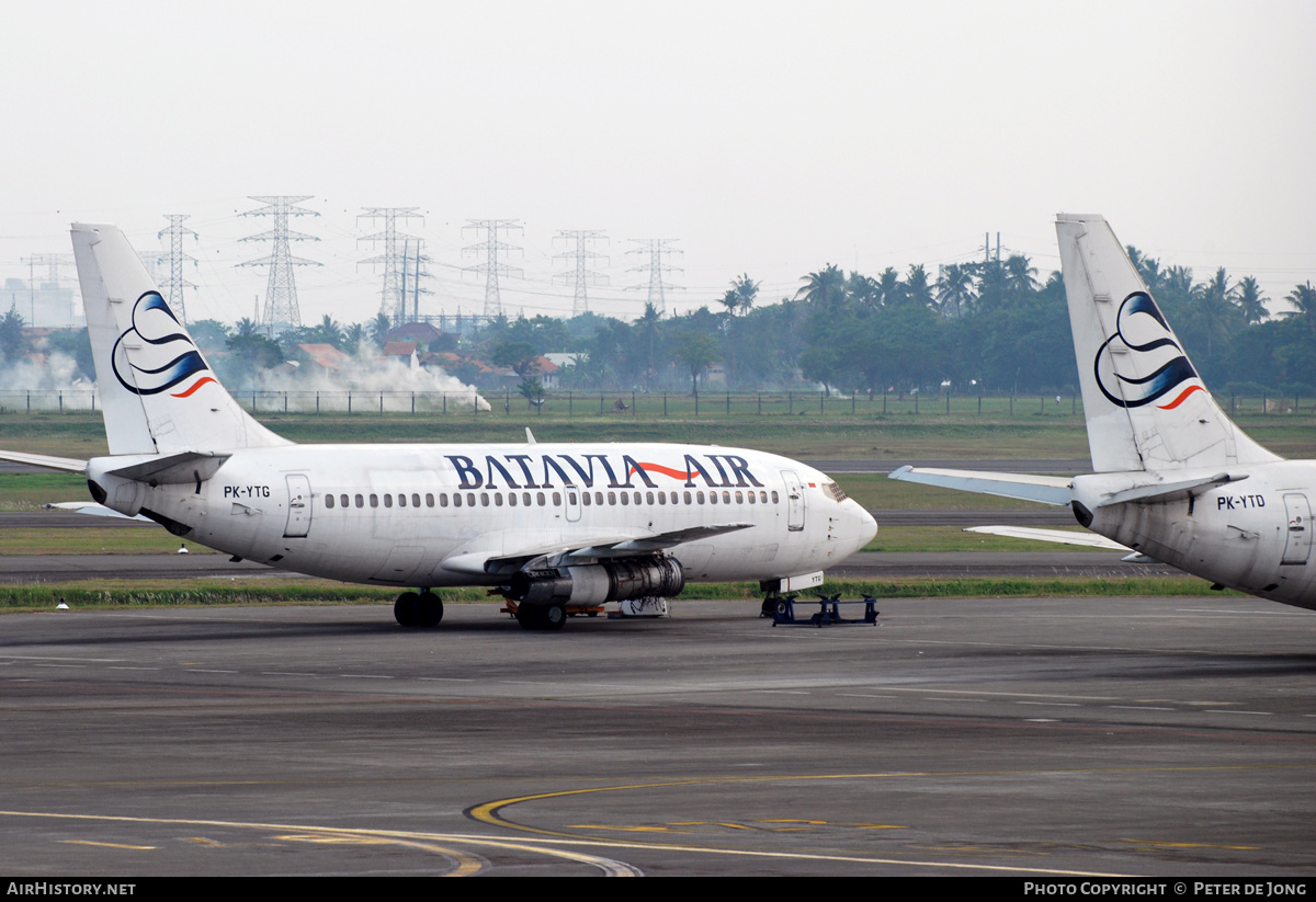 Aircraft Photo of PK-YTG | Boeing 737-2Q8/Adv | Batavia Air | AirHistory.net #243273