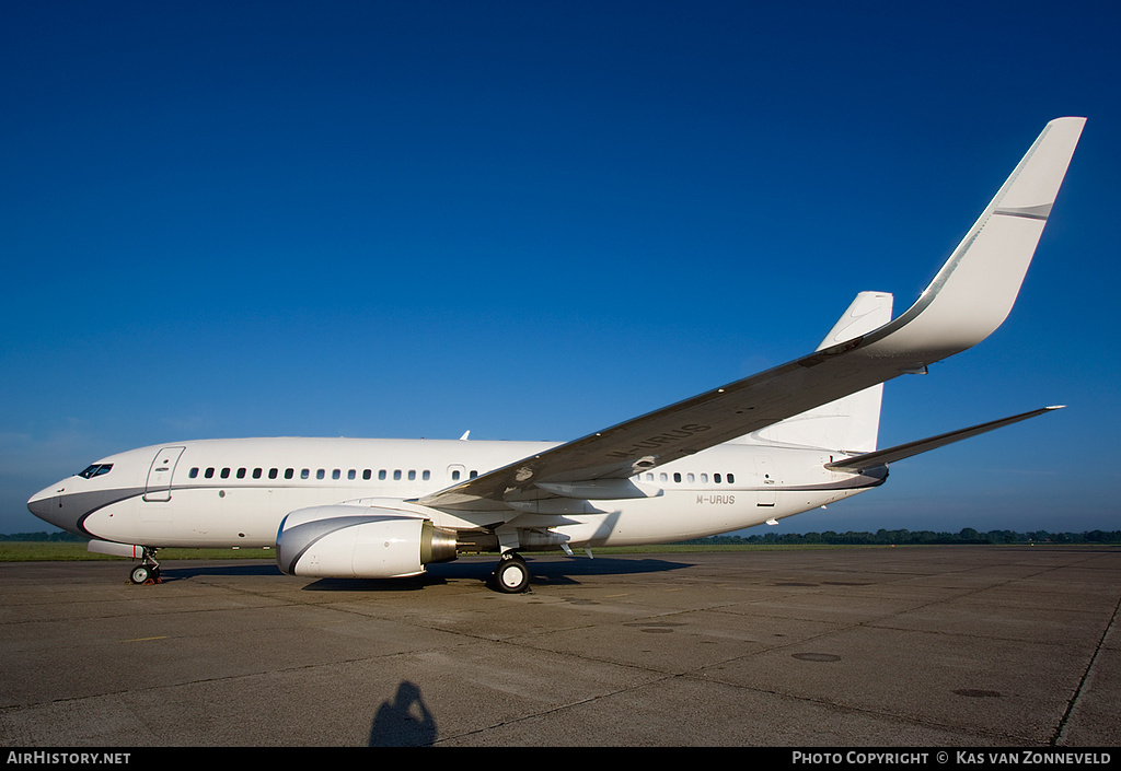 Aircraft Photo of M-URUS | Boeing 737-7GC BBJ | AirHistory.net #243293