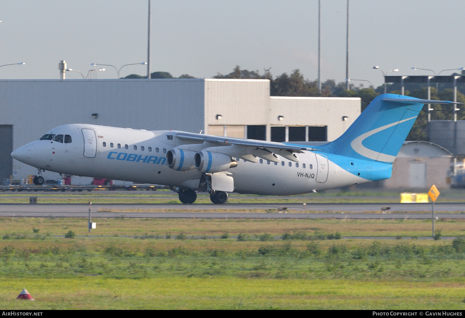 Aircraft Photo of VH-NJQ | British Aerospace Avro 146-RJ100 | Cobham Aviation Services | AirHistory.net #243299