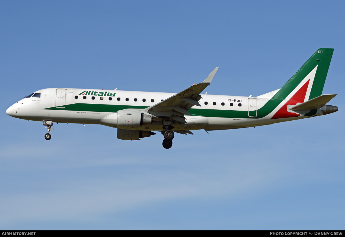 Aircraft Photo of EI-RDD | Embraer 175STD (ERJ-170-200STD) | Alitalia CityLiner | AirHistory.net #243427