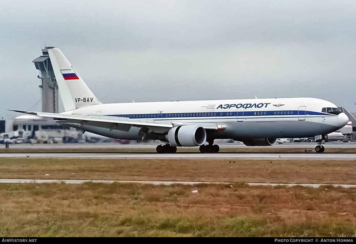 Aircraft Photo of VP-BAV | Boeing 767-36N/ER | Aeroflot - Russian International Airlines | AirHistory.net #243431