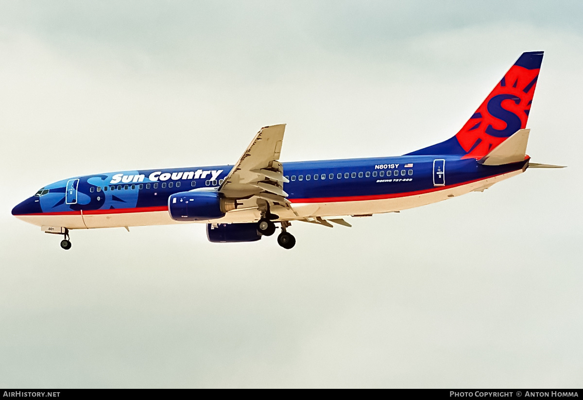 Aircraft Photo of N801SY | Boeing 737-8Q8 | Sun Country Airlines | AirHistory.net #243464