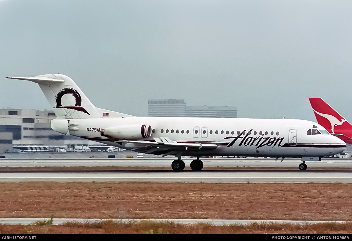 Aircraft Photo of N479AU | Fokker F28-4000 Fellowship | Horizon Air | AirHistory.net #243473