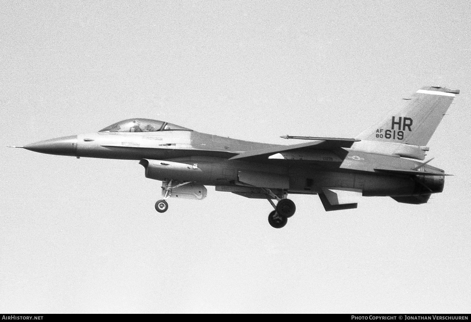 Aircraft Photo of 80-0619 / AF80-619 | General Dynamics F-16A Fighting Falcon | USA - Air Force | AirHistory.net #243502
