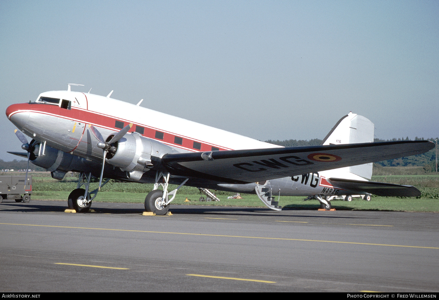 Aircraft Photo of N49AG / K-16 | Douglas DC-3(C) | Belgium - Air Force | AirHistory.net #243517