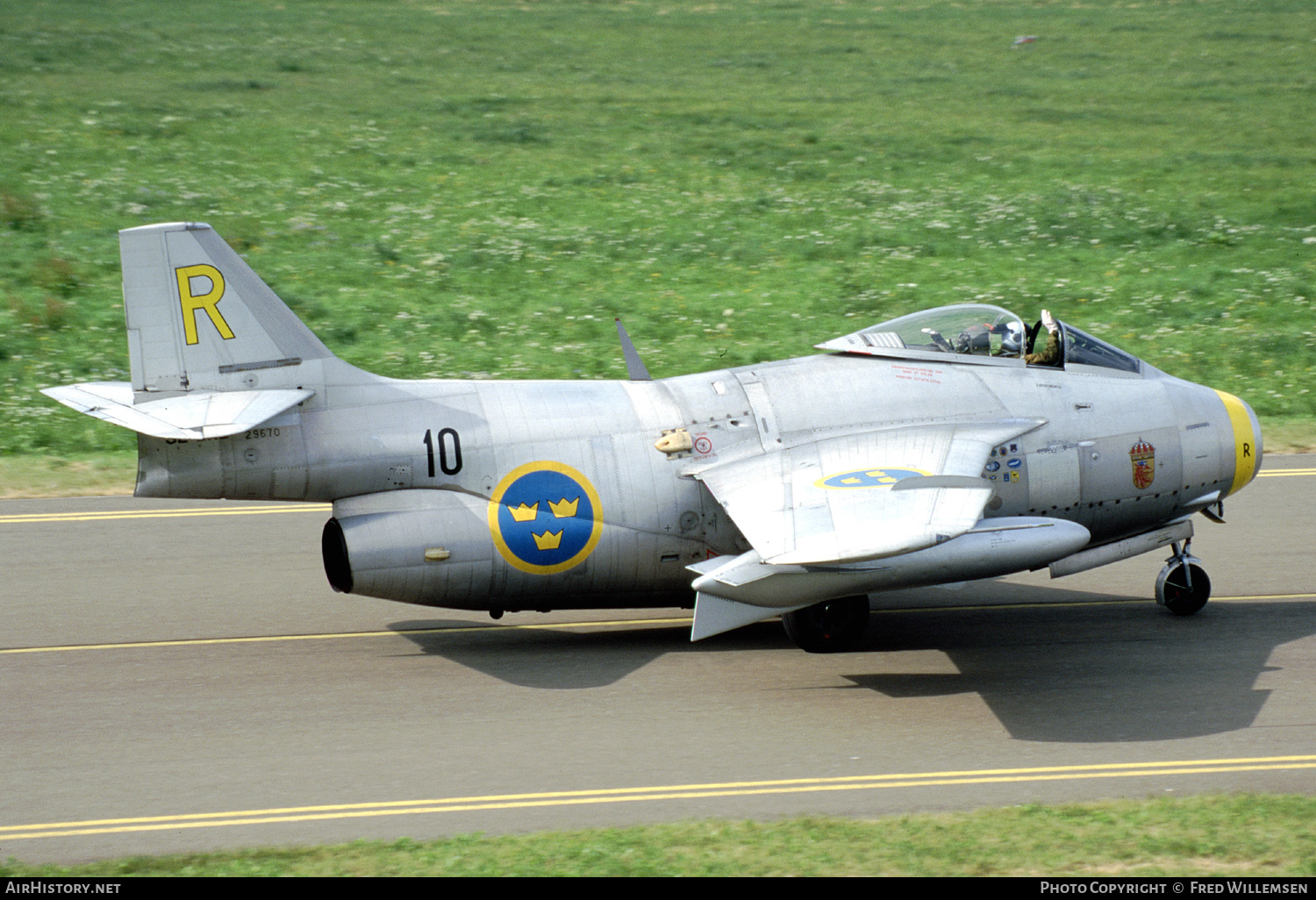 Aircraft Photo of SE-DXB / 29670 | Saab J29F Tunnan | Sweden - Air Force | AirHistory.net #243519