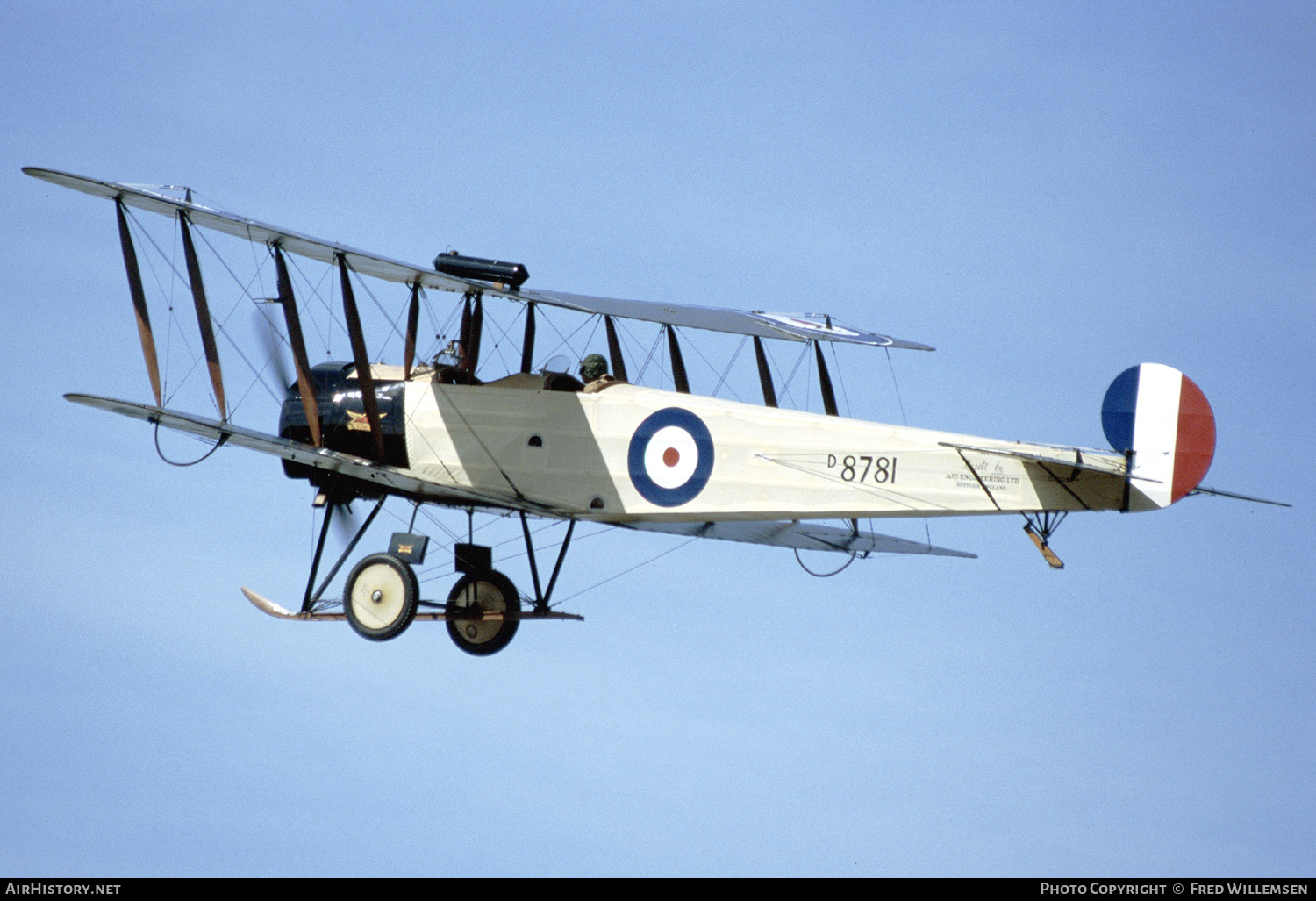 Aircraft Photo of G-ECKE / D8781 | Avro 504K (replica) | UK - Air Force | AirHistory.net #243531