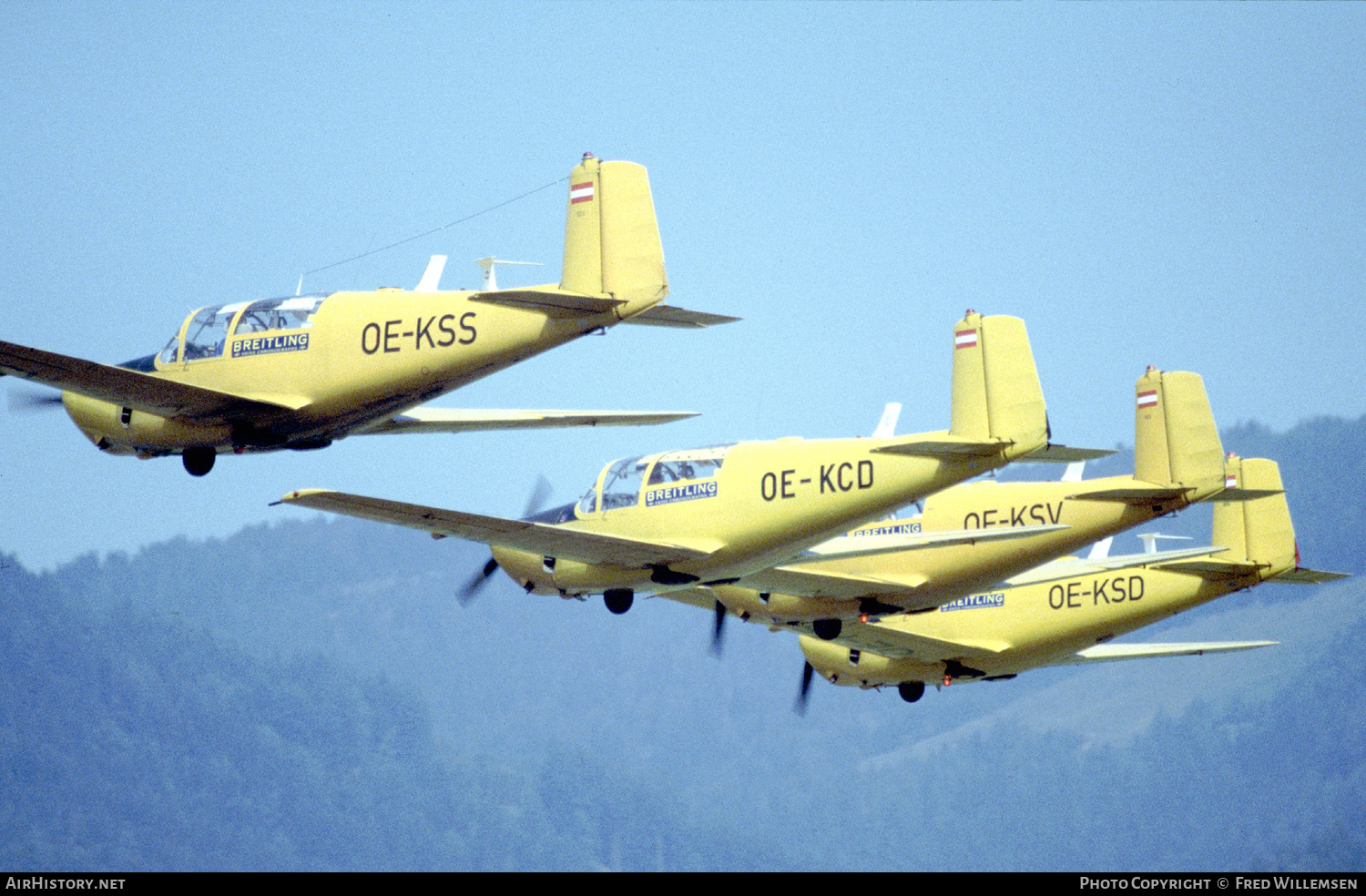 Aircraft Photo of OE-KSS | Saab 91D Safir | Breitling | AirHistory.net #243536