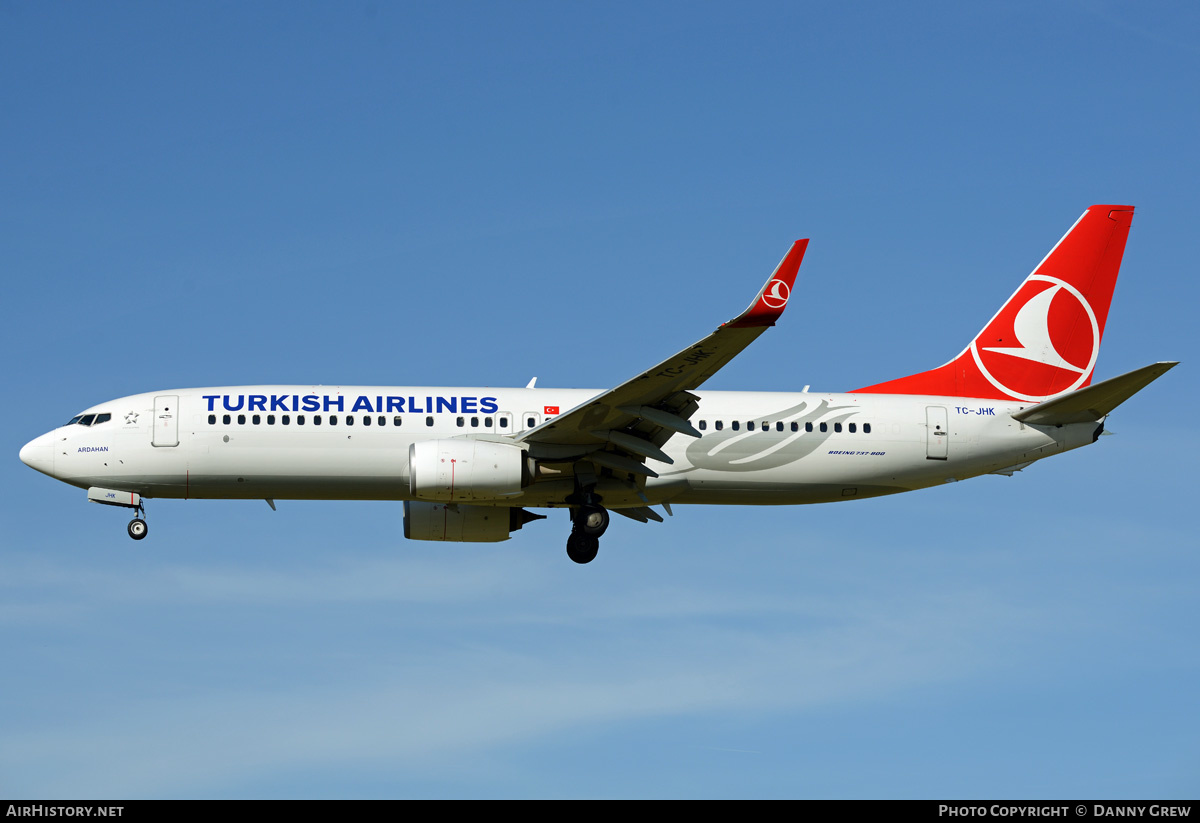 Aircraft Photo of TC-JHK | Boeing 737-8F2 | Turkish Airlines | AirHistory.net #243545