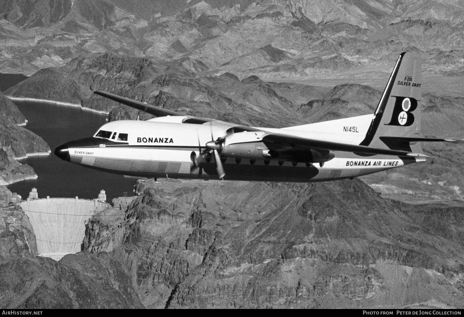 Aircraft Photo of N145L | Fairchild F-27A | Bonanza Air Lines | AirHistory.net #243580