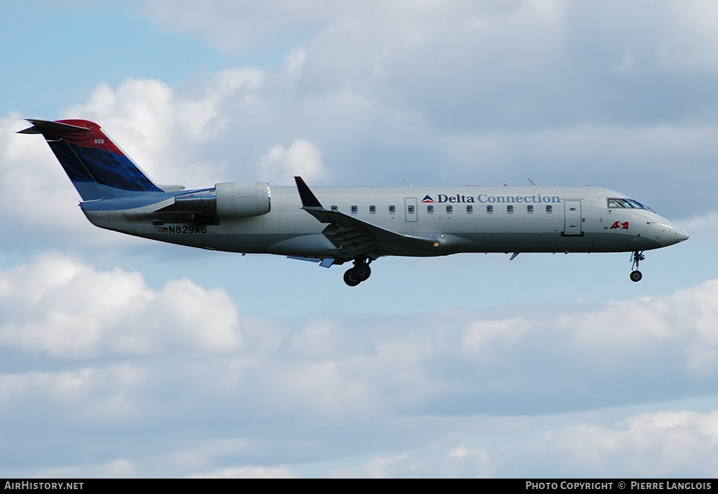 Aircraft Photo of N829AS | Bombardier CRJ-200ER (CL-600-2B19) | Delta Connection | AirHistory.net #243596