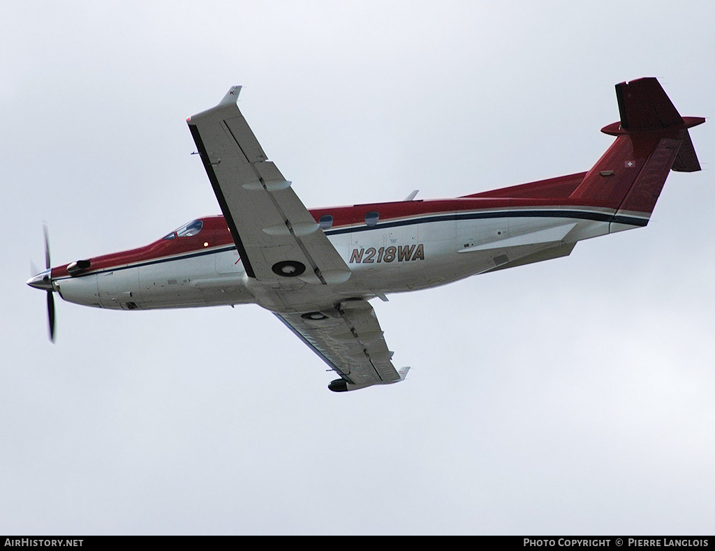 Aircraft Photo of N218WA | Pilatus PC-12/45 | AirHistory.net #243624