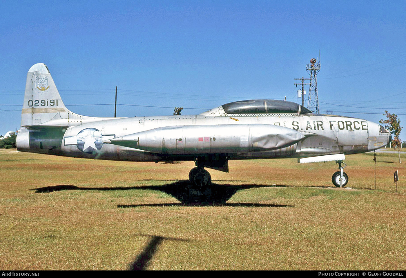 Aircraft Photo of 52-9191 / 029191 | Lockheed T-33A | USA - Air Force | AirHistory.net #243650