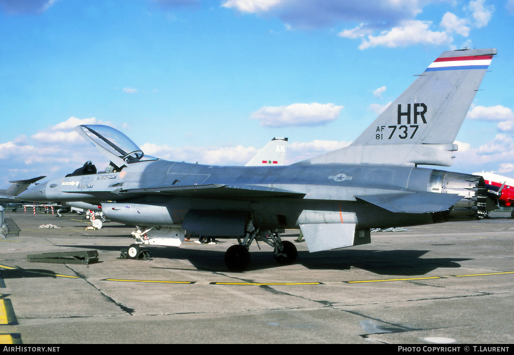 Aircraft Photo of 81-0737 / AF81-737 | General Dynamics F-16A Fighting Falcon | USA - Air Force | AirHistory.net #243704
