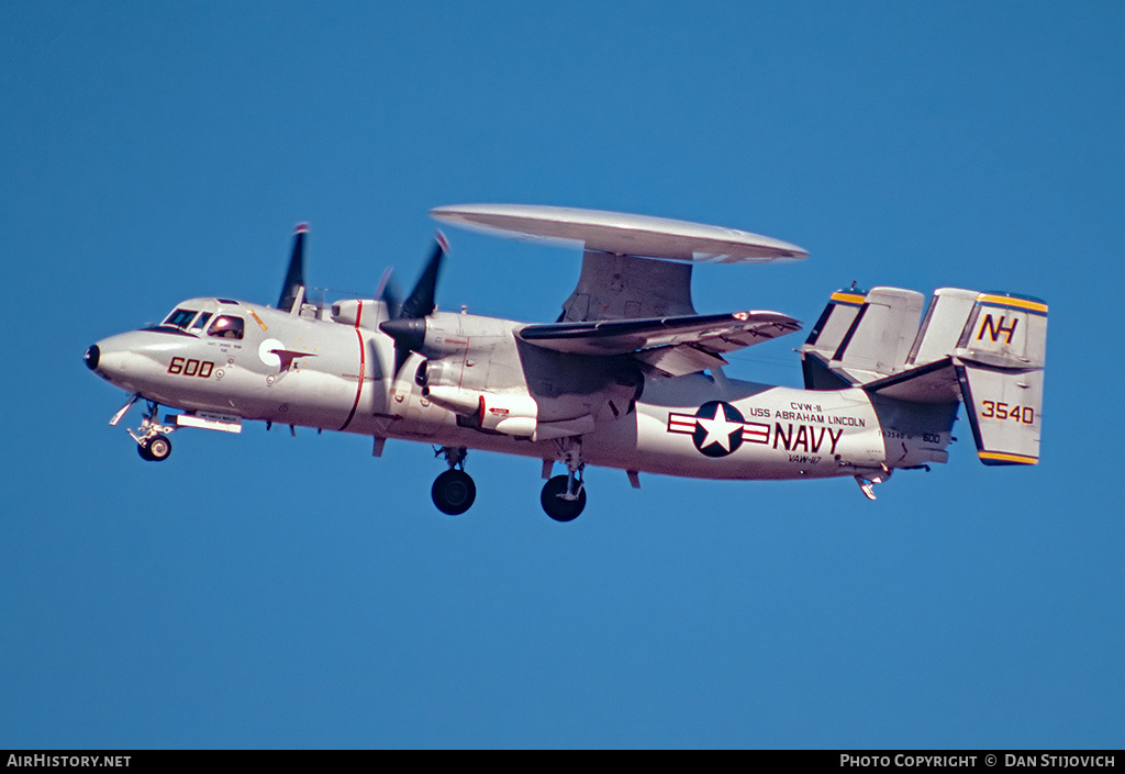 Aircraft Photo of 163540 / 3540 | Grumman E-2C Hawkeye | USA - Navy | AirHistory.net #243885