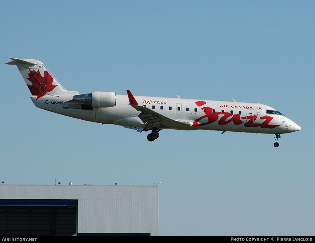 Aircraft Photo of C-GKER | Bombardier CRJ-200ER (CL-600-2B19) | Air Canada Jazz | AirHistory.net #243961