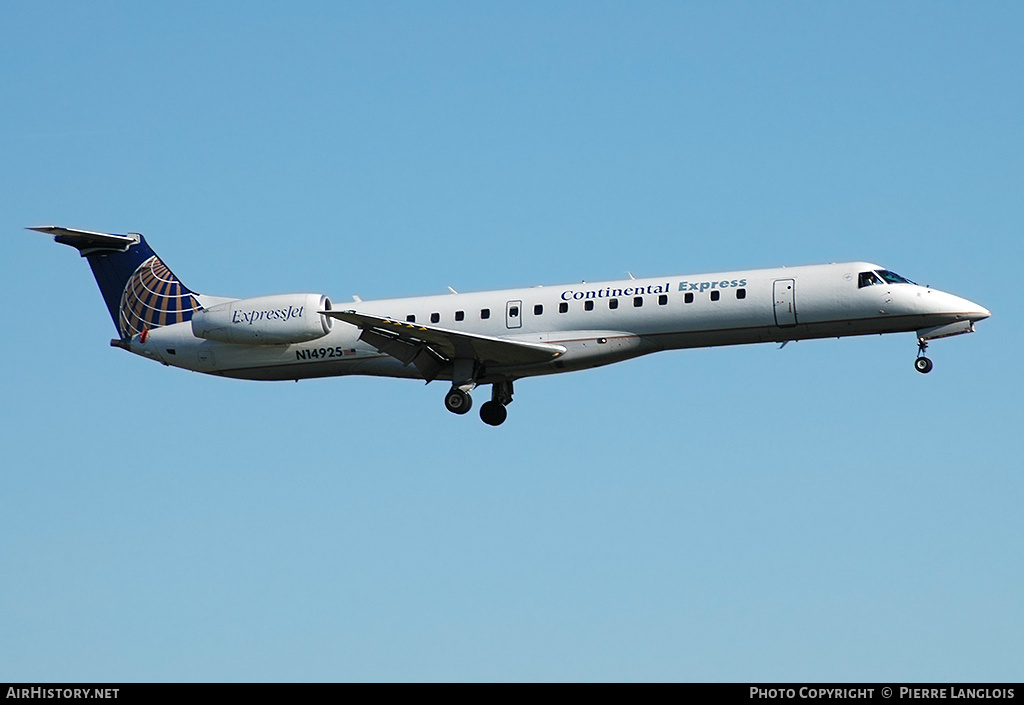 Aircraft Photo of N14925 | Embraer ERJ-145EP (EMB-145EP) | Continental Express | AirHistory.net #243979