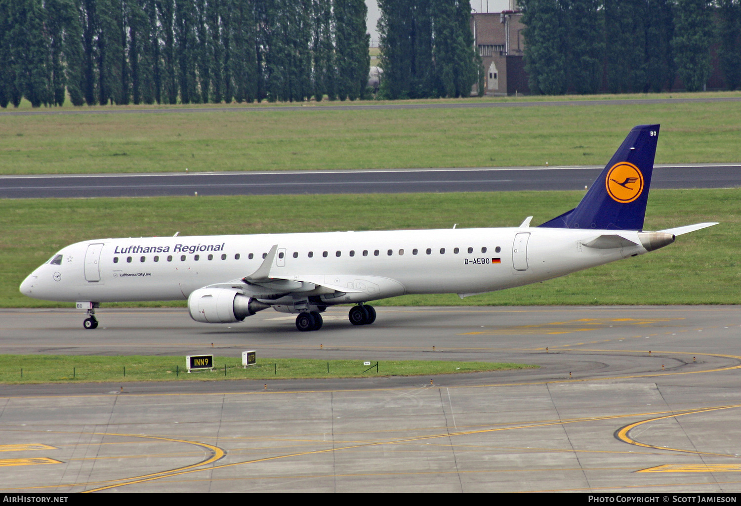 Aircraft Photo of D-AEBO | Embraer 195LR (ERJ-190-200LR) | Lufthansa Regional | AirHistory.net #244005