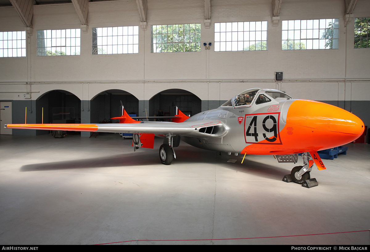 Aircraft Photo of WZ590 | De Havilland D.H. 115 Vampire T11 | UK - Air Force | AirHistory.net #244024