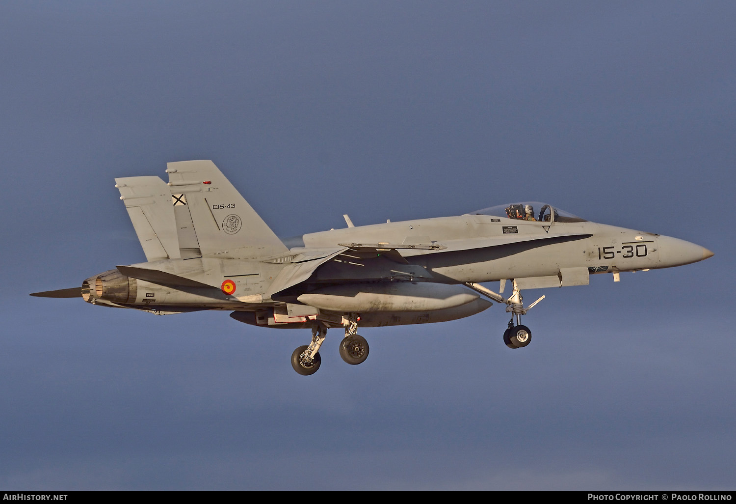 Aircraft Photo of C.15-43 | McDonnell Douglas EF-18M Hornet | Spain - Air Force | AirHistory.net #244045
