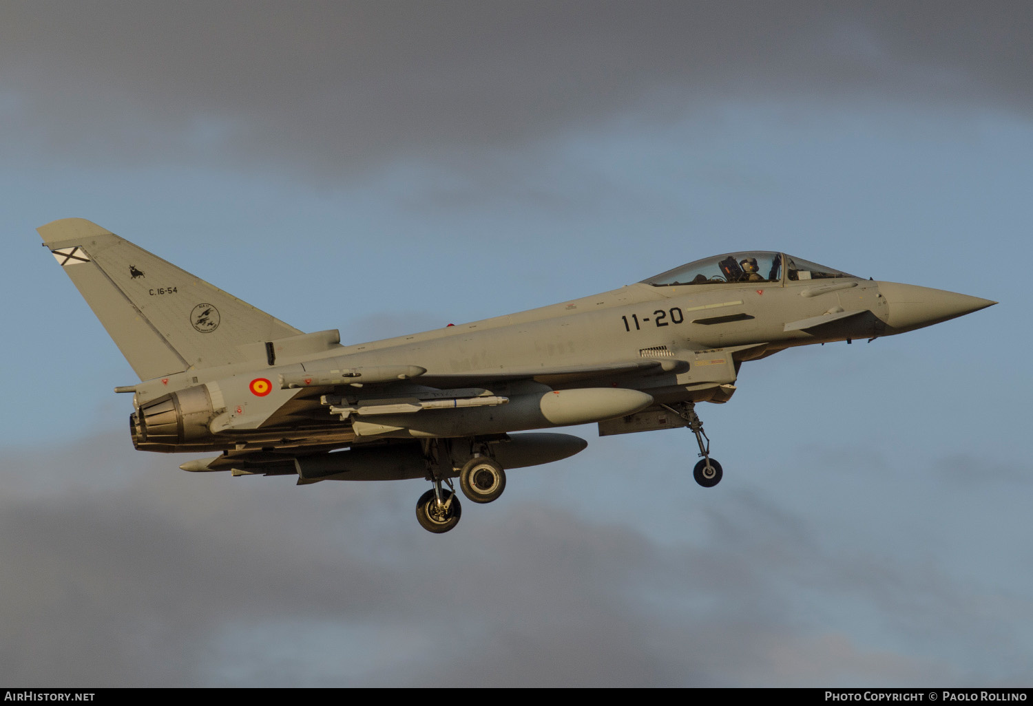 Aircraft Photo of C.16-54 | Eurofighter EF-2000 Typhoon | Spain - Air Force | AirHistory.net #244059