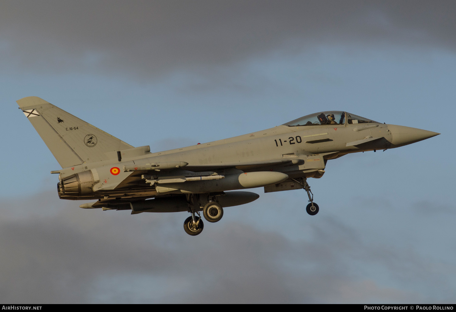 Aircraft Photo of C.16-54 | Eurofighter EF-2000 Typhoon | Spain - Air Force | AirHistory.net #244059