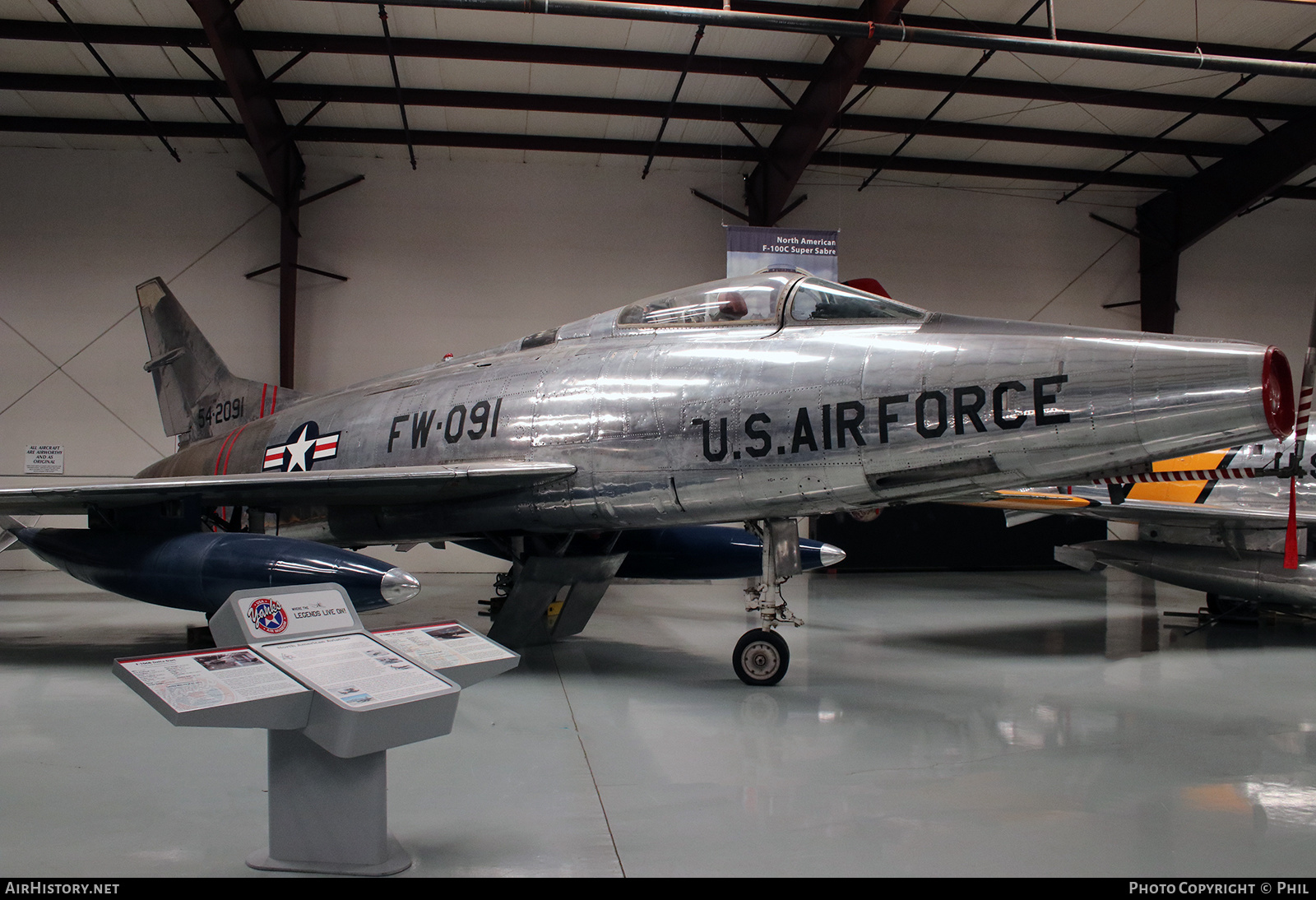 Aircraft Photo of 54-2091 | North American F-100C Super Sabre | USA - Air Force | AirHistory.net #244075