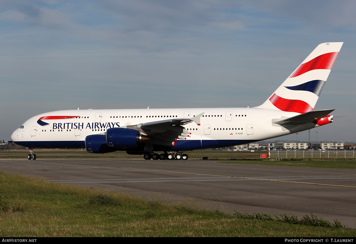 Aircraft Photo of G-XLEC | Airbus A380-841 | British Airways | AirHistory.net #244083