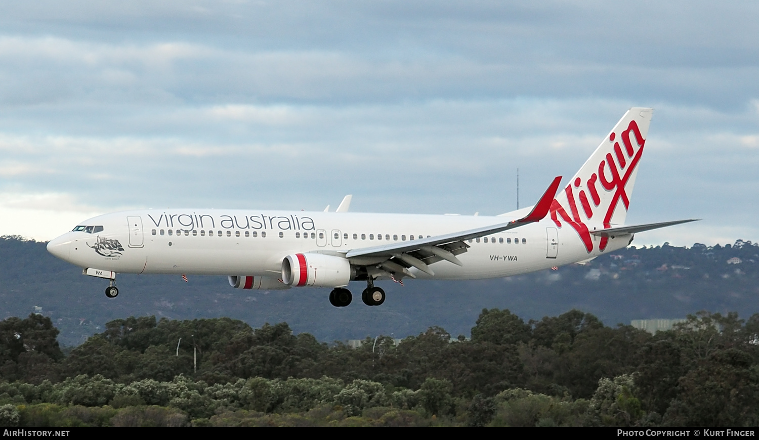 Aircraft Photo of VH-YWA | Boeing 737-8FE | Virgin Australia Airlines | AirHistory.net #244100