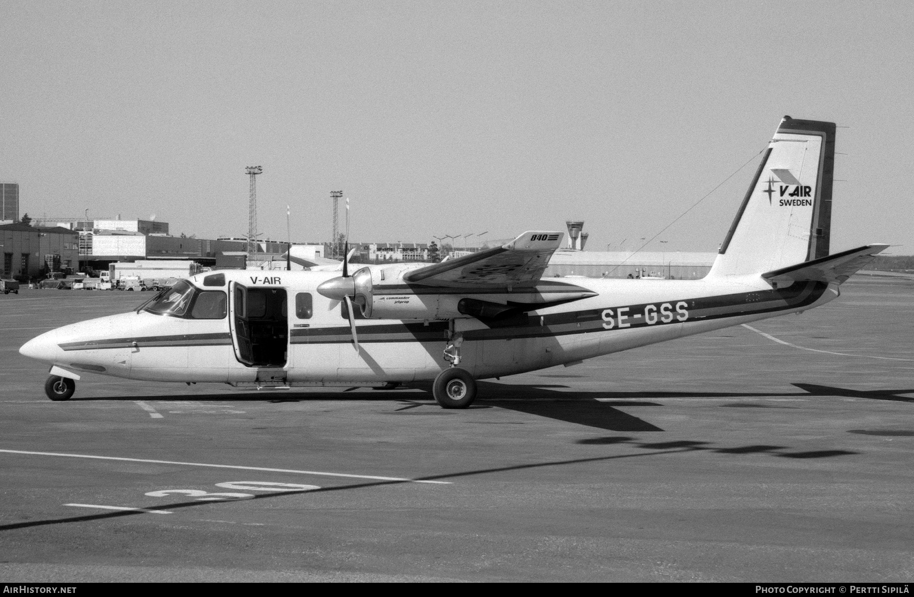 Aircraft Photo of SE-GSS | Rockwell 690C Jetprop 840 | V-Air | AirHistory.net #244151