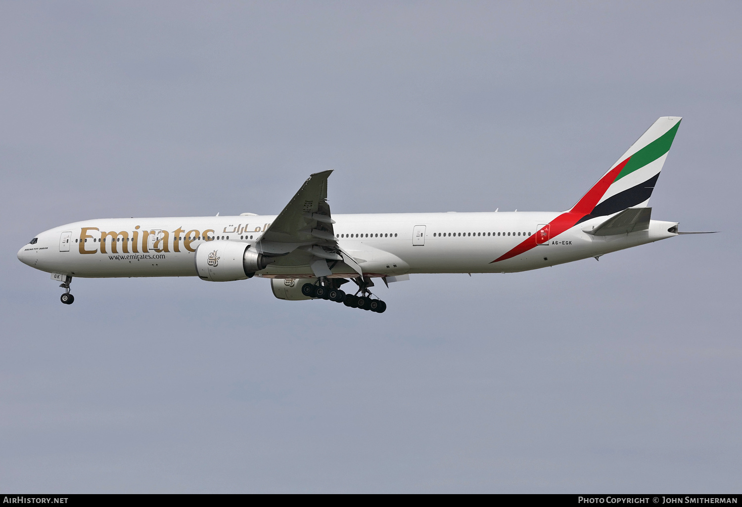Aircraft Photo of A6-EGK | Boeing 777-31H/ER | Emirates | AirHistory.net #244200
