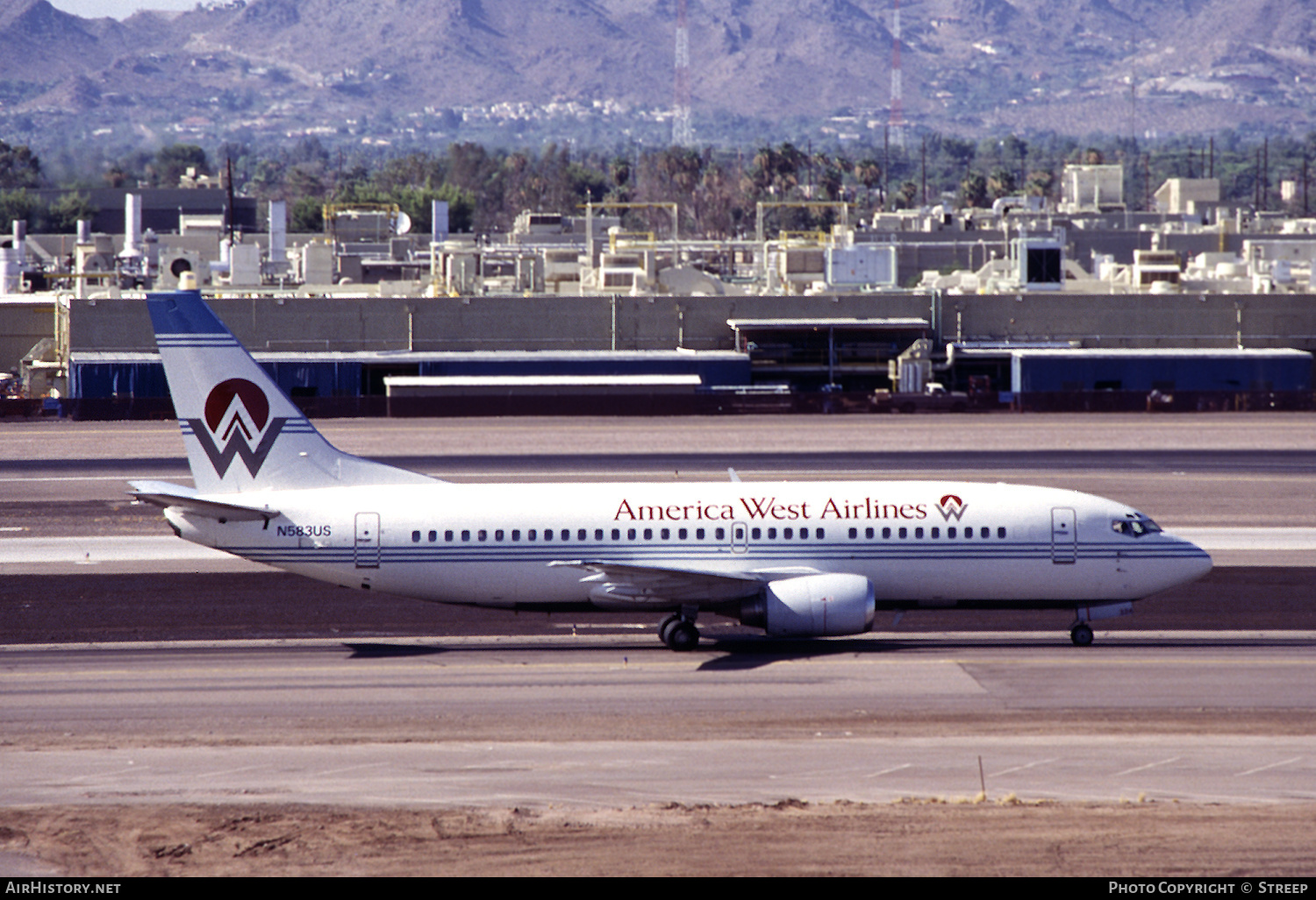 Aircraft Photo of N583US | Boeing 737-301 | America West Airlines | AirHistory.net #244224